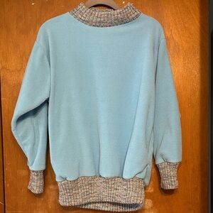 Willapa Bay Knits Cozy Pullover Sweater Size M Silk/Acrylic Pockets Made in USA